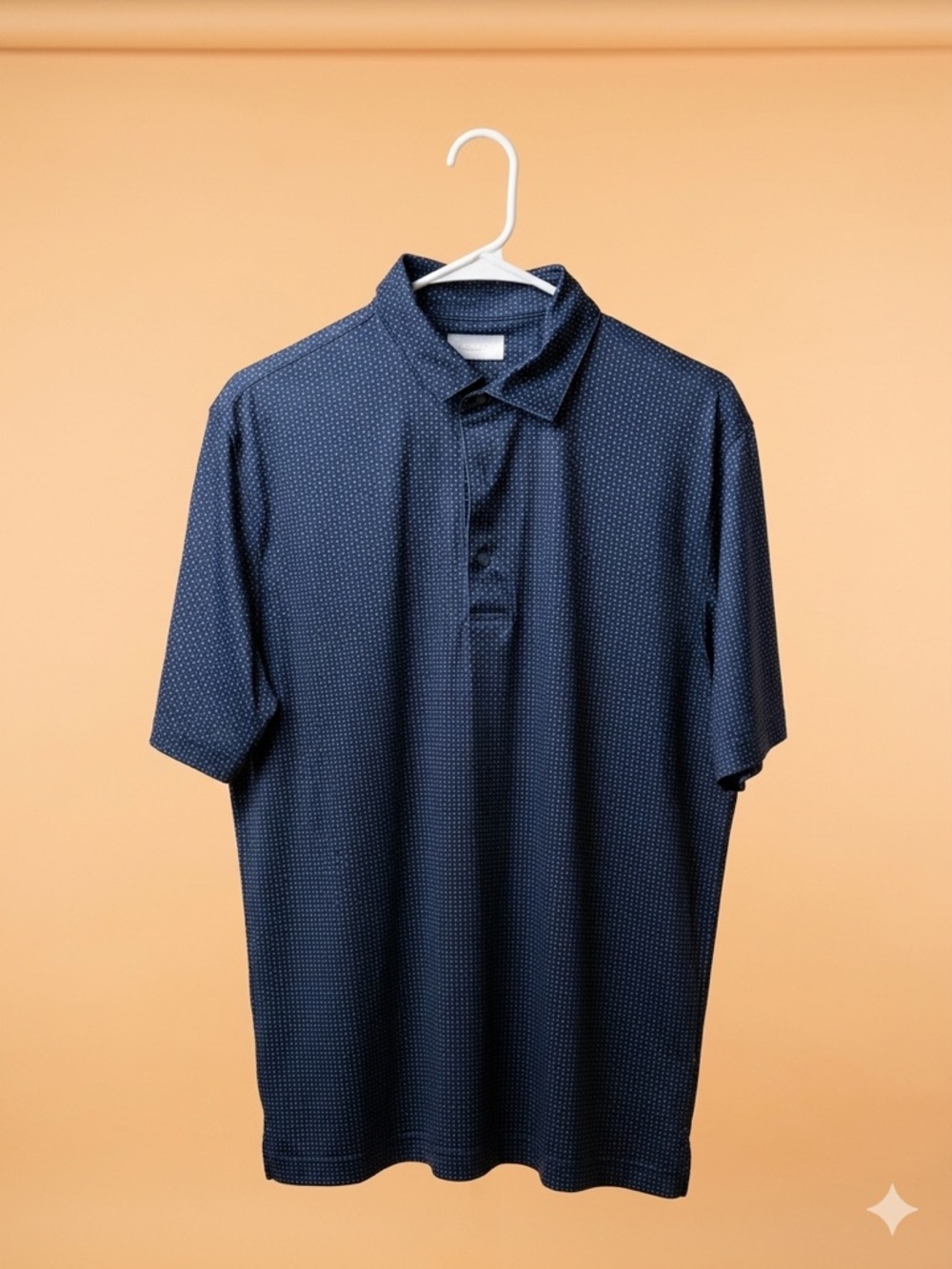 Greg Norman Collection Navy Microdot Polo